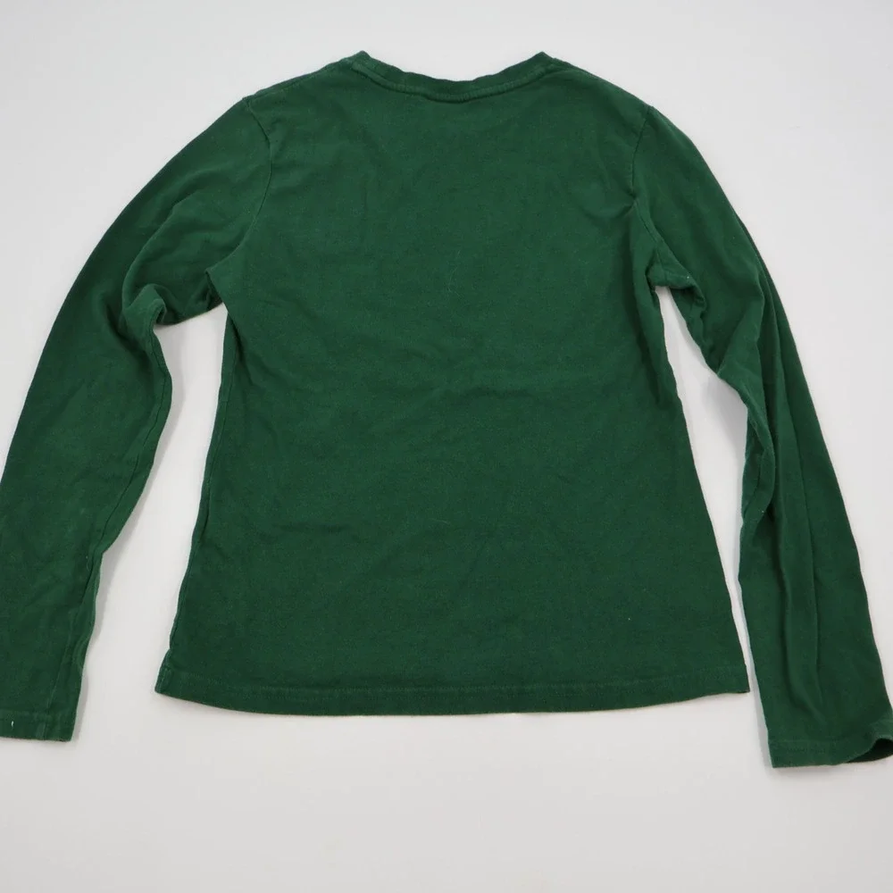 Nike Oregon Ducks T-Shirt Womens Small Green Y2K Long Sleeve Logo Tee‎